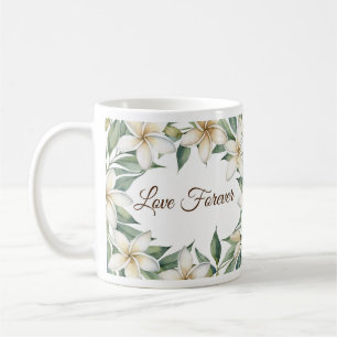 Taza De Café Amor por siempre, Plumeria