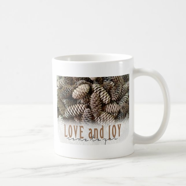 Taza De Café Amor por vacaciones rusas y cono de alegría (Derecha)