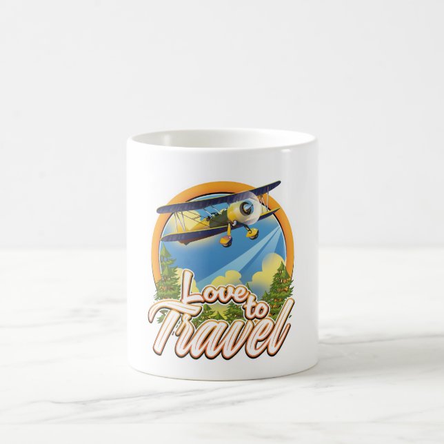 Taza De Café Amor por viajar (Centro)