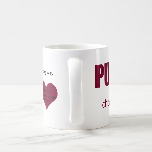 Taza De Café Amor puro - elige cada uno - diseño solitario (Mango)