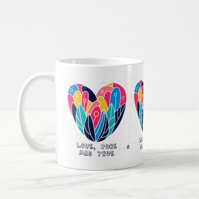 Taza De Café Amor, puro y verdadero (Izquierda)
