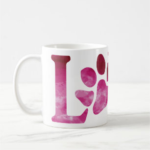 Taza De Café Amor Rosa Brillante