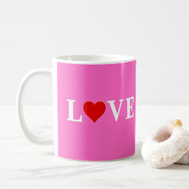 Taza De Café Amor rosa Romántico Elegante