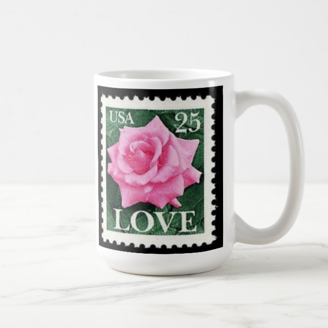 Taza De Café Amor rosa rosa (Derecha)
