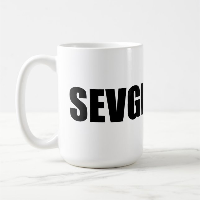 Taza De Café Amor sevgi en azerbaiyano (Izquierda)
