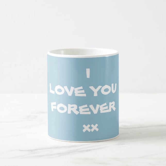 Taza De Café Amor suave para ti para siempre guión estilo Moda  (Centro)