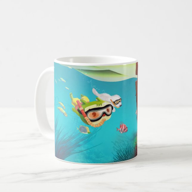 Taza De Café Amor submarino (Anverso izquierdo)