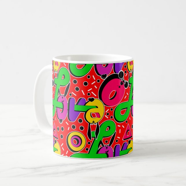 Taza De Café Amor, tipografía (Anverso izquierdo)