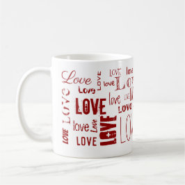 Taza De Café AMOR! Tipografía