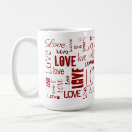 Taza De Café AMOR! Tipografía