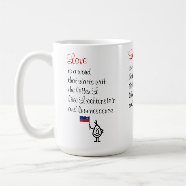 Taza De Café Amor, un poema divertido para tu San Valentín (Izquierda)