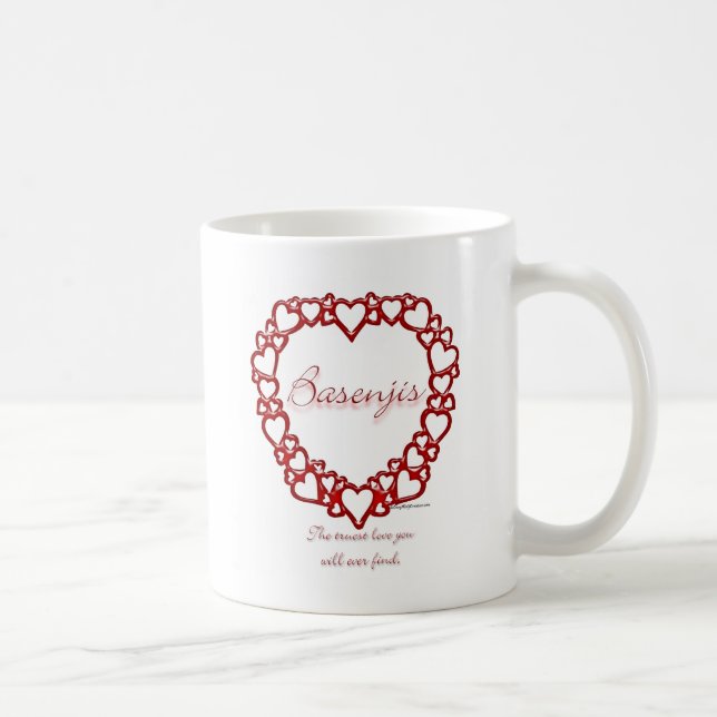 Taza De Café Amor verdadero basenji (Derecha)