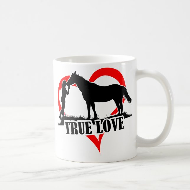 Taza De Café Amor verdadero (caballo) (Derecha)