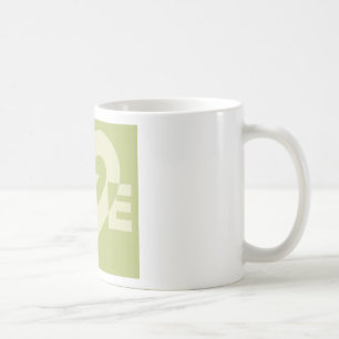 Taza De Café Amor Verde De Dos Tonos