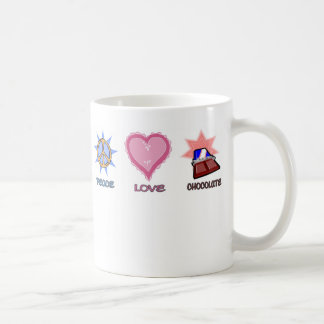 Taza De Café Amor y chocolate de la paz