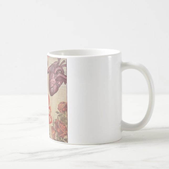 Taza De Café Amor y corazones (Derecha)
