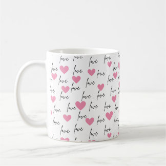 Taza De Café Amor y Corazones Cariño Mug
