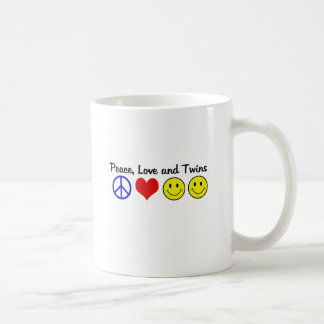 Taza De Café Amor y gemelos de la paz