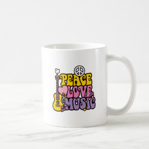 TAZA DE CAFÉ AMOR Y MÚSICA DE LA PAZ