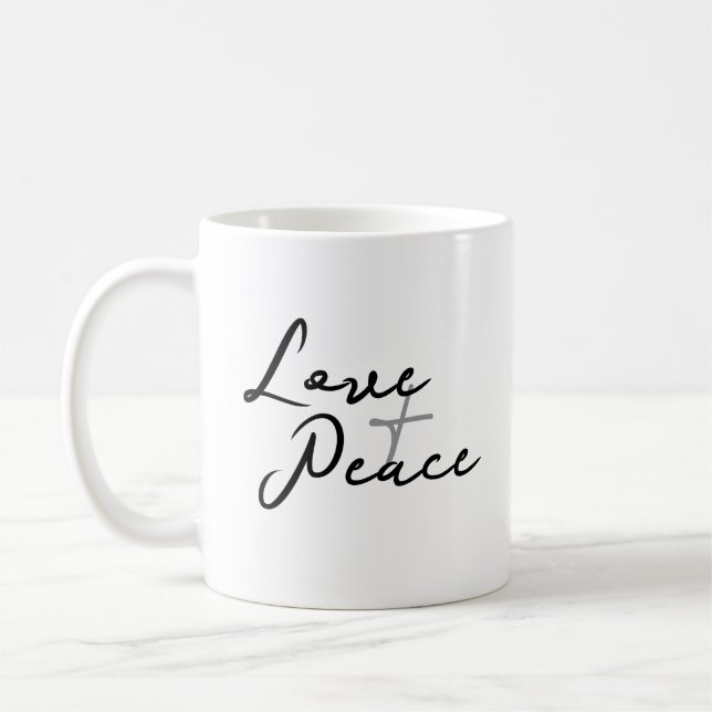 Taza De Café Amor y paz (Izquierda)