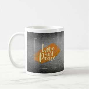 Taza De Café Amor y paz, Lovemug, Café Mug