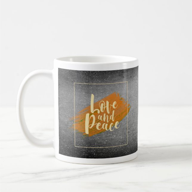 Taza De Café Amor y paz, Lovemug, Café Mug (Izquierda)