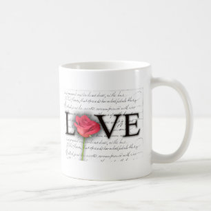 Taza De Café Amor y un color de rosa