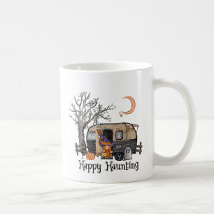 Taza De Café Amortización feliz Camper de Halloween Bruja e