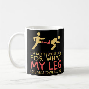 Taza De Café Amputee de la pierna biónica protésica
