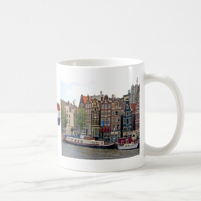 Taza De Café Amsterdam, casas en el canal (Derecha)