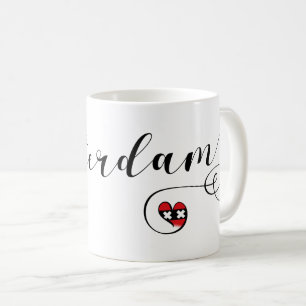 Taza De Café Amsterdam Heart Mug, Países Bajos
