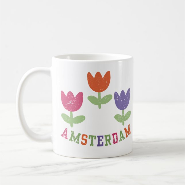 Taza De Café Amsterdam Tulips (Izquierda)