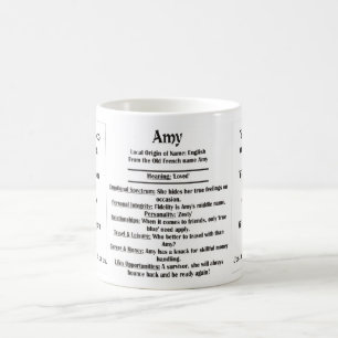 Taza De Café Amy, el origen y el significado y su foto