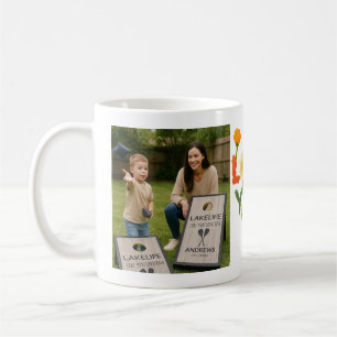 Taza De Café Añadir 2 Fotos - Simple Collage en ambos lados Caf