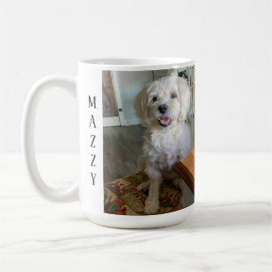 Taza De Café Añadir Dos Fotografías De Mascotas Personalizadas