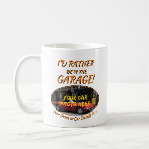 Taza De Café Añadir el nombre de la foto del coche, texto, en l