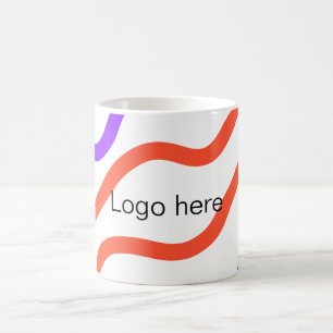 Taza De Café Añadir el nombre de su logotipo aquí diseño de art
