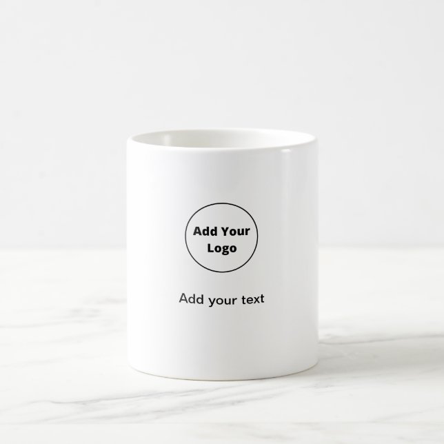Taza De Café añadir el texto simple personalizado mínimo añadir (Centro)