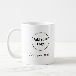 Taza De Café añadir el texto simple personalizado mínimo añadir