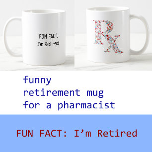Taza De Café Añadir foto dato divertido Soy farmacéutico jubila
