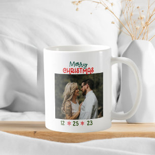 Taza De Café Añadir la foto Feliz Navidad