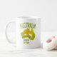 Taza De Café Añadir nombre al mapa verde amarillo de Australia  (Con donut)