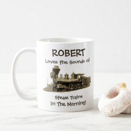 Taza De Café Añadir nombre cambiar texto amar sonidos de trenes