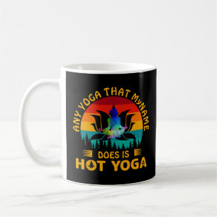 Taza De Café Añadir nombre cambiar texto Cualquier yoga es dive