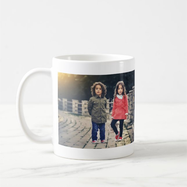 Taza De Café añadir nombre de texto de foto niños de Halloween  (Izquierda)