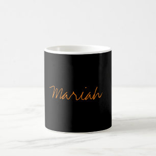 Taza De Café Añadir nombre Elegante escritura de mano clásica c