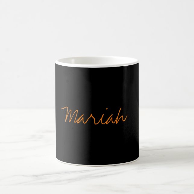 Taza De Café Añadir nombre Elegante escritura de mano clásica c (Centro)