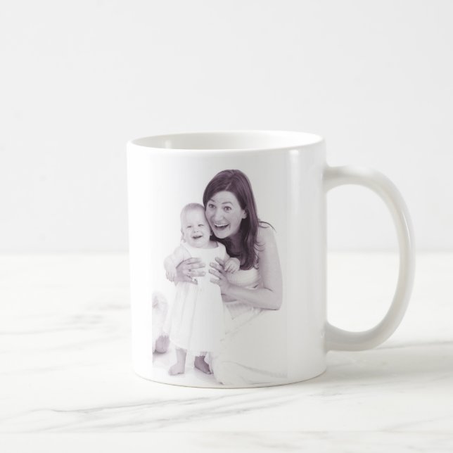 Taza De Café Añadir su propia foto y nombre personal (Derecha)