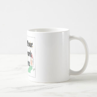 Taza De Café Añadir su propio trabajo artístico o trabajo infan