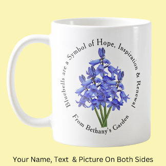Taza De Café Añadir texto de nombre, Bluebells Esperanza renova